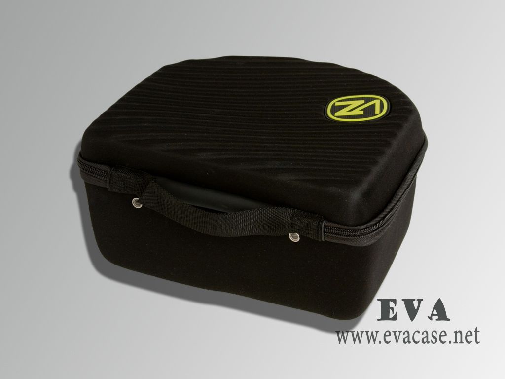 VonZipper EVA ski goggle organizer case with webbing handle rubber